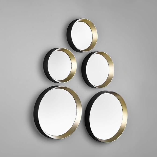 5pcs Round Decorative Wall Mirrors | Wall Décor