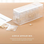 Acrylic Jewellery Organizer with 20 Mini Pouches | Jewellery Storage Box