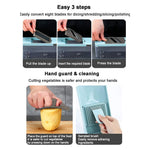 Safe Manual Vegetable Cutter | Onion Slicer, Kitchen Slicer, Potato Slicer | Fruit and Vegetable Slicer