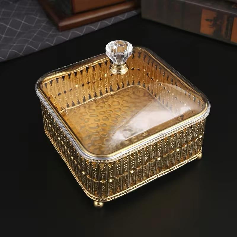 Palace Style Table Food Storage Gold Box