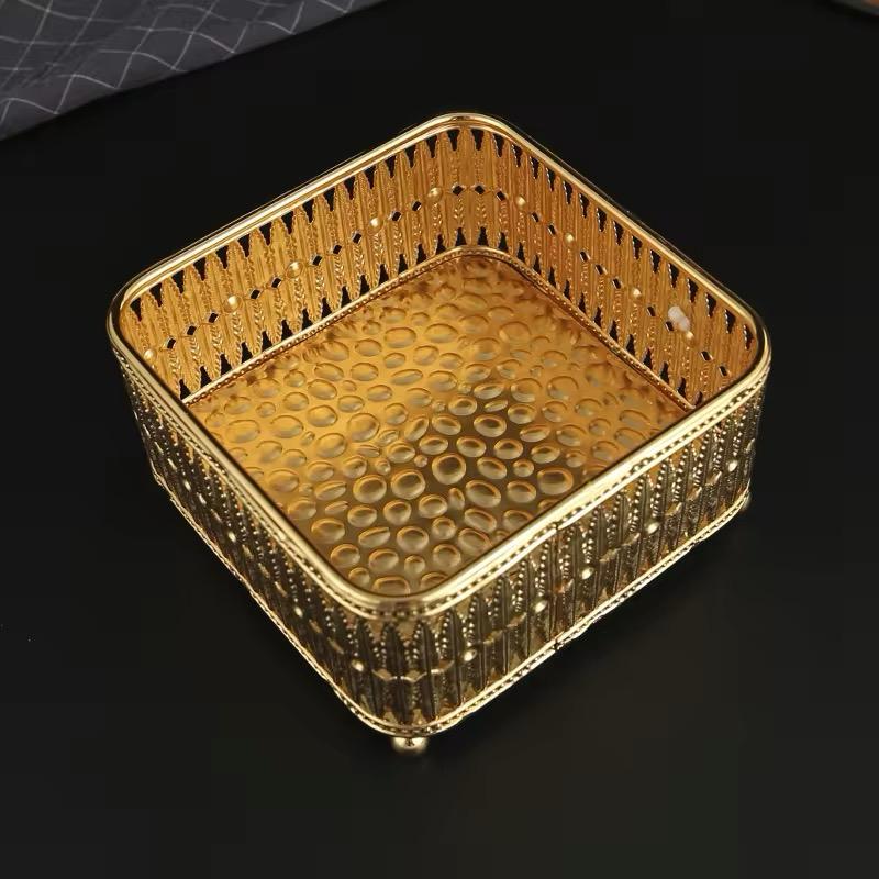 Palace Style Table Food Storage Gold Box