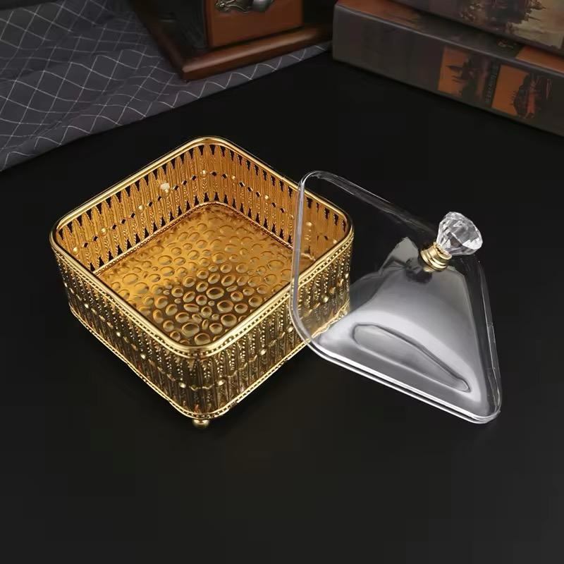 Palace Style Table Food Storage Gold Box