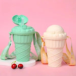 Cone Ice Cream Water Bottle Sipper 500ML