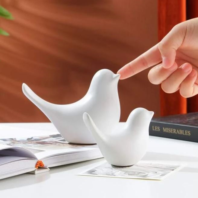 White Dove Sculpture | Birds Figurine - Home Hatch
