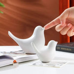 White Dove Sculpture | Minimalist Bird Figurine