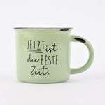 Embossed Letter Ceramic Coffee Mug