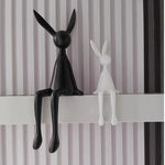Sitting Bunny Table Ornament – Decorative Rabbit Figurine for Home Décor - Set of 3