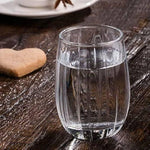 Delisoga Lined Transparent Drinking Glass - Set of 6