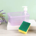 Soap Dishwash Dispenser With Sponge Holder