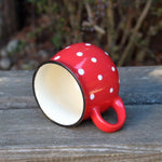 Polka Dot Ceramic Coffee Mug