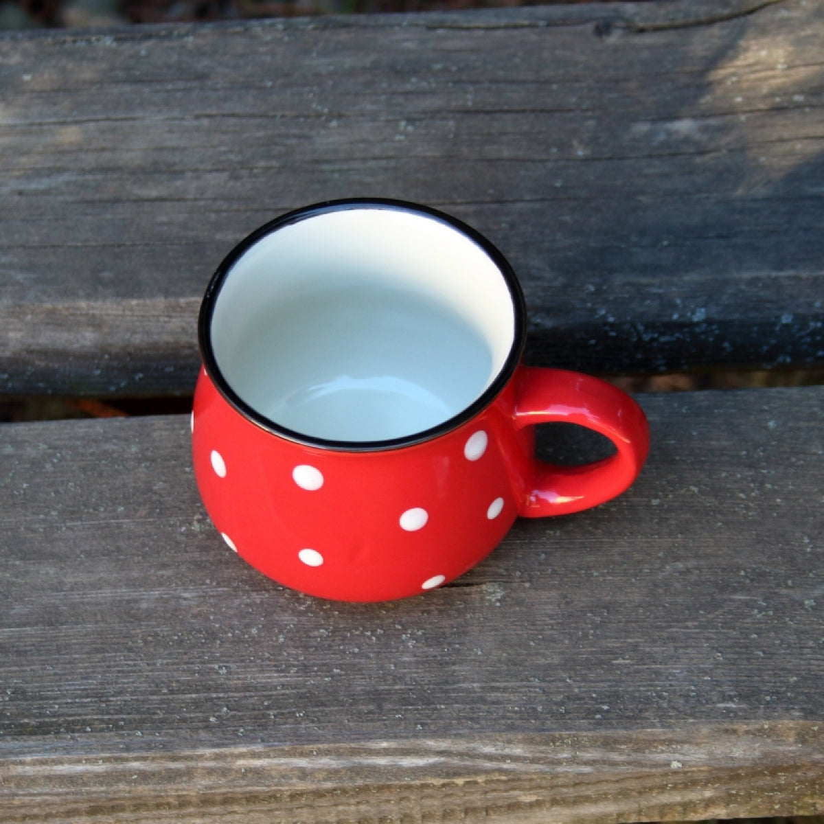 Polka Dot Ceramic Coffee Mug