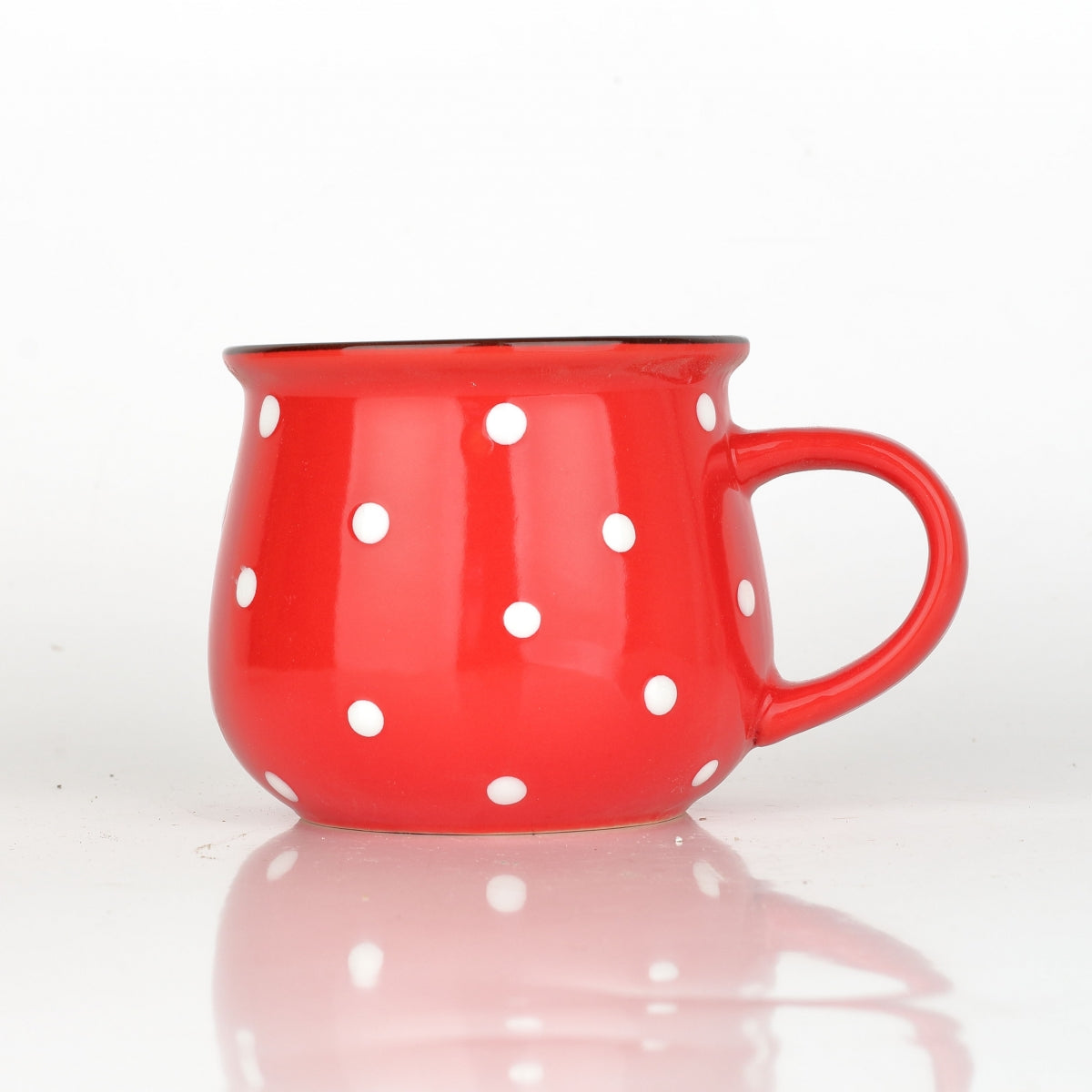 Polka Dot Ceramic Coffee Mug