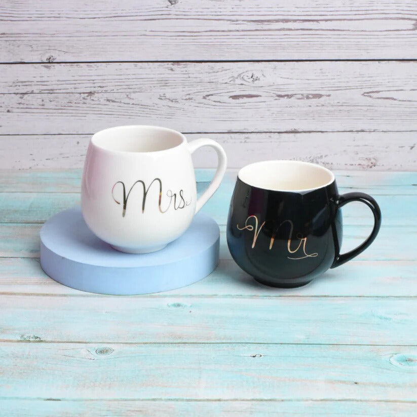 Mr & Mrs Ceramic Coffee Couple Mug