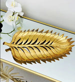 Golden Palm Leaf Tray | Home Décor