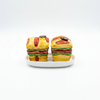Ceramic Sandwich Salt & Pepper Shaker Set with Tray | Cute Kitchen Dining Decor