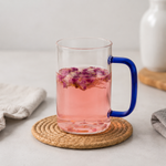 clear glass mug set with colorful handles for tea coffee juice and hot beverages clear glass mug setglass mugs with colored handlestea glass cups Pakistancoffee glass mug settransparent glass cupsmodern glass drinkwareglass coffee cupspremium tea mugsjuice glass cupsHome Hatch glass mugs