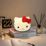 cute Hello Kitty face silicone LED night light USB rechargeable touch control lamp – Pakistan