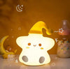 Cute Silicone LED Night Light USB Rechargeable Touch Control – Star