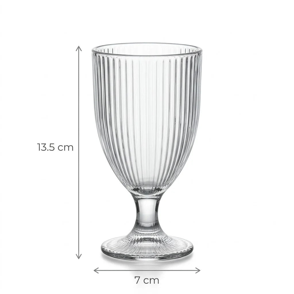 delisoga elegant ribbed wine glass set 6 pcs 340ml premium glassware collection – Pakistanribbed wine glass set PakistanDelisoga glass setelegant wine glasses 340mlpremium glassware Pakistanribbed drinking glassesglass set for diningHome Hatch glasswareluxury serving glassesdecorative wine glassesmocktail glass set Pakistan