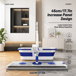flat squeeze mop aluminum alloy hand free wringing microfiber wet and dry floor cleaning mop