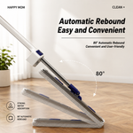 flat squeeze mop aluminum alloy hand free wringing microfiber wet and dry floor cleaning mop