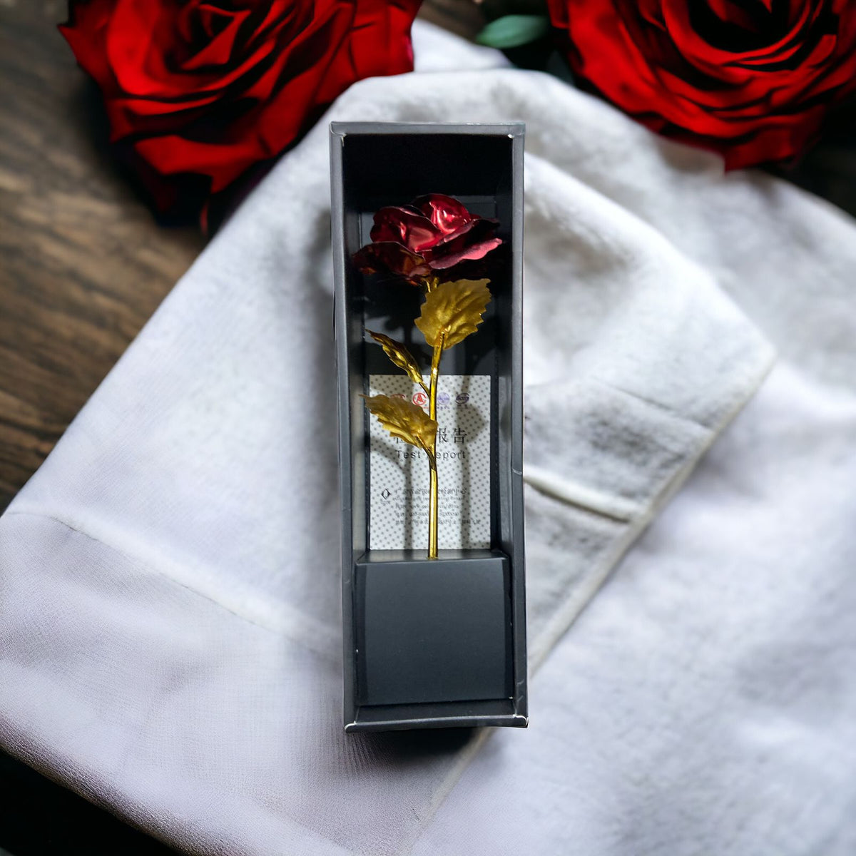 Gold Foil Rose Box - Home Hatch