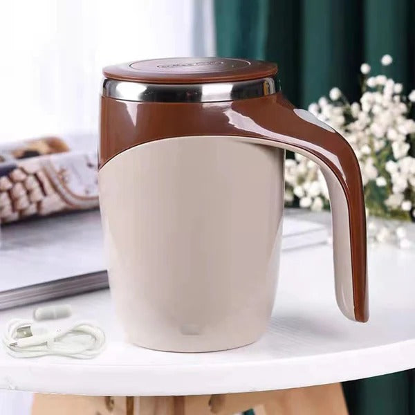 Magnetic Coffee Mug – 380ml Automatic Stirring Mug