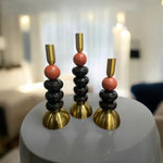 Modern Ceramic Beads Pillar Candle Stand | Home Décor