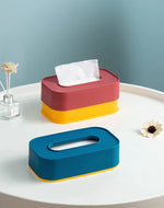 Modern Coloured Plastic Tissue Box | Table Napkin Dispenser