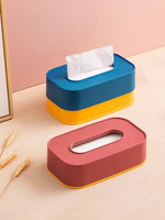 Modern Coloured Plastic Tissue Box | Table Napkin Dispenser