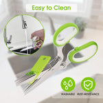 5 Layers Kitchen Scissor – Multi-Blade Herb & Vegetable Cutting Shears with Cleaning Comb | Stainless Steel Kitchen Herb Cutter