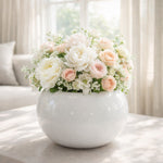 modern ceramic round plant pot minimalist indoor planter home décor – Pakistan