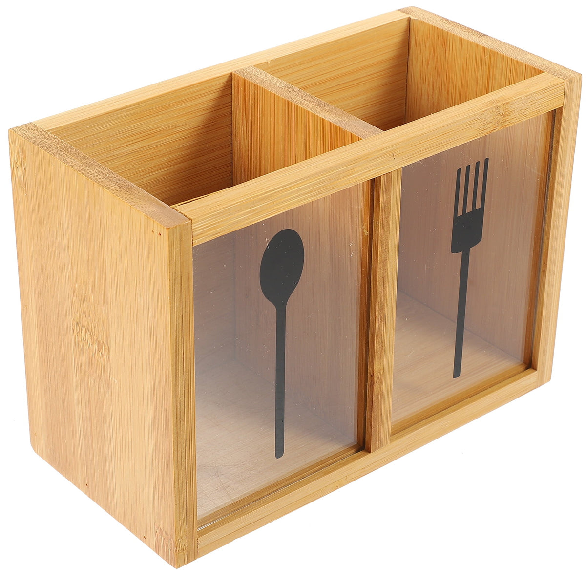Premium Bamboo Kitchen Utensil Organizer Holder