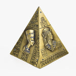 Egyptian Pyramid Metal Model With Blue Stones | Home Décor - Home Hatch