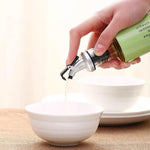 Steel & Glass Oil Seasoning Bottle 300ml | Kitchen Accessories