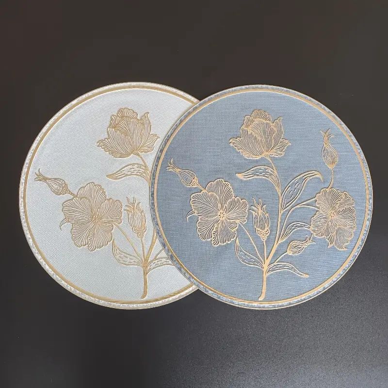 Round Rose Flower Table Mats