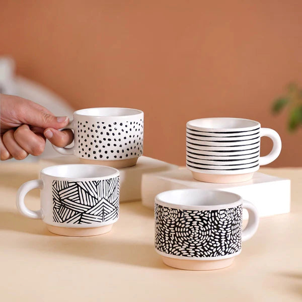 Ceramic Cups Tea & Coffee Mugs with Glossy Finish