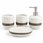 stone ceramic bathroom accessories set 4 piece modern vanity collectionstone ceramic bathroom accessories setmodern bathroom accessories Pakistanceramic vanity collectionstone finish bathroom décorluxury bathroom organizer setbathroom countertop accessoriesmodern ceramic bathroom setHome Hatch bathroom collectionspa inspired bathroom décorvanity organizer set Pakistan