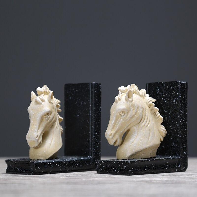 White Horse Head Bookends | Home Décor - HomeHatchpk