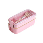 Wheat Straw Lunch Box - 2 Tier - HomeHatchpk