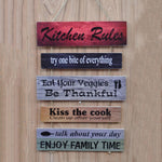Kitchen Rules Wall Hanging | Wall Décor | Home Décor - HomeHatchpk
