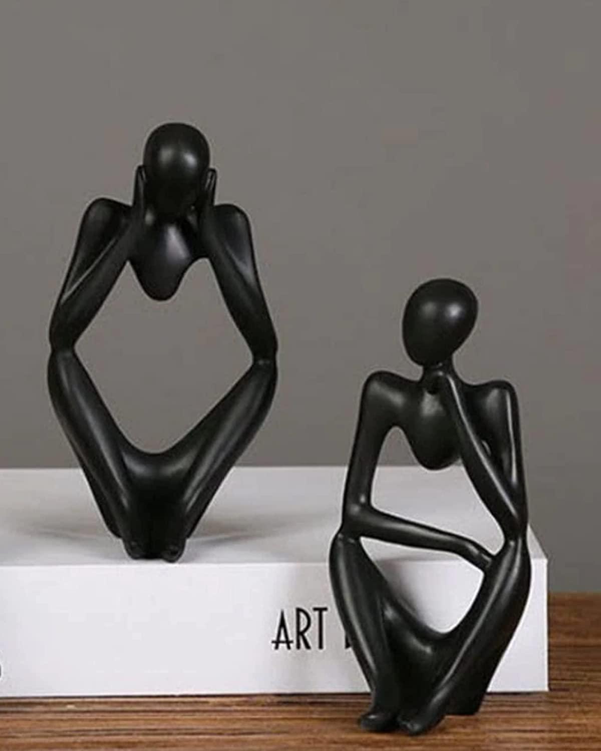 Black Thinking Mannequins Set | Figurine | Home Décor - HomeHatchpk