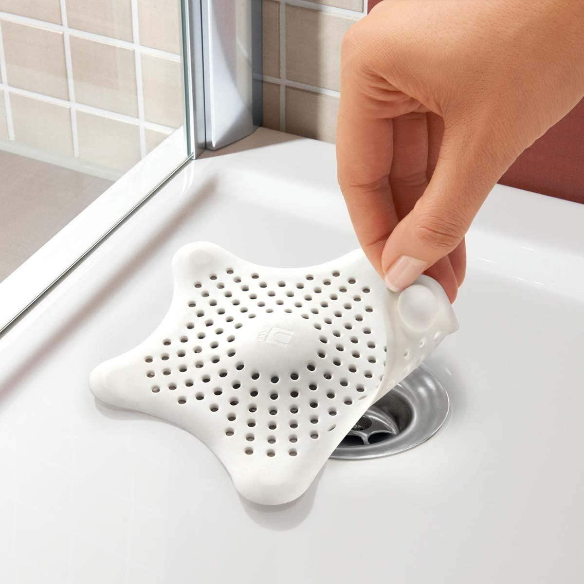 Modulyss Silicone Star Shaped Sink Filter Bathroom Hair Catcher