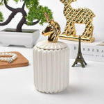 Gold Animal Lid White Ceramic Candy Jar | Storage Jar | Center Piece - HomeHatchpk