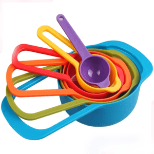 Colourful Measuring Cups and Spoons Set| Kitchen Accessories - HomeHatchpk