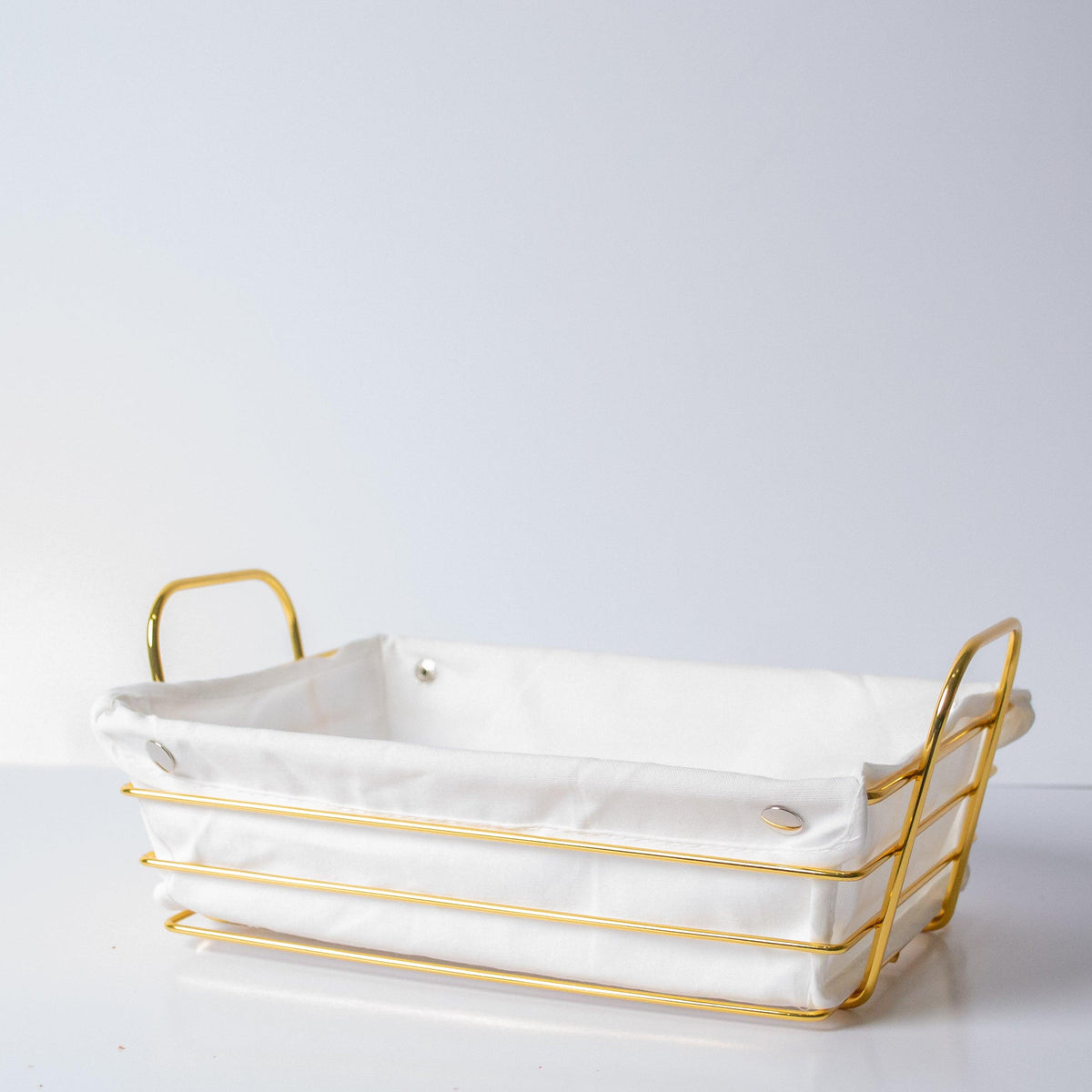 Rectangular Bread Basket With Fabric Lining - HomeHatchpk