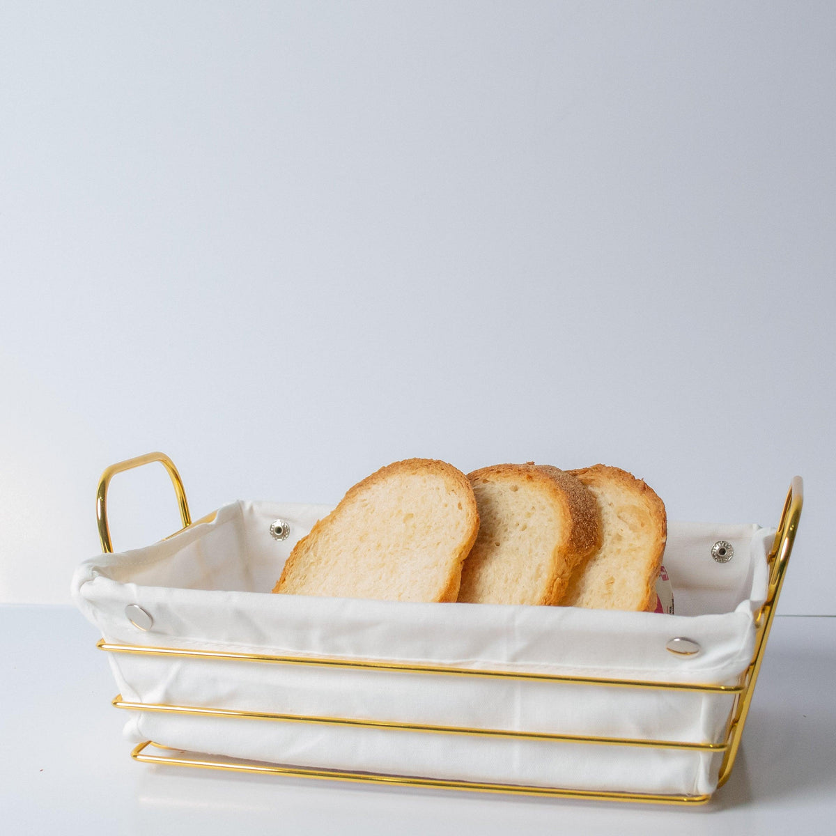 Rectangular Bread Basket With Fabric Lining - HomeHatchpk