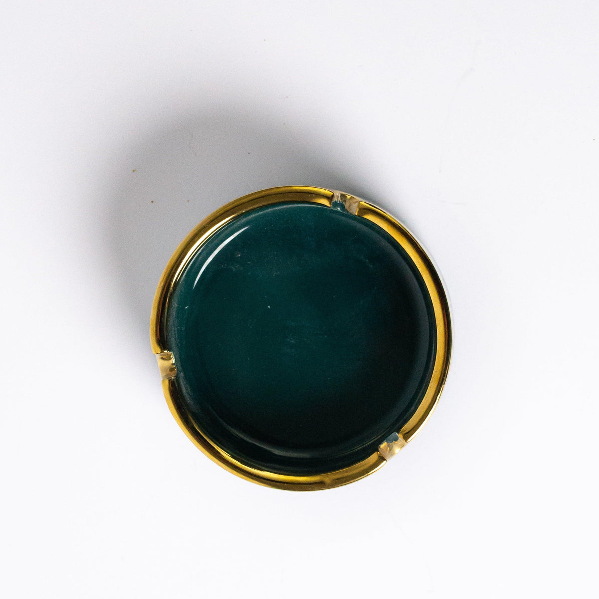 Emerald Green Porcelain Ashtray - HomeHatchpk