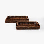 Rectangular Wicker Nested Basket Set - HomeHatchpk