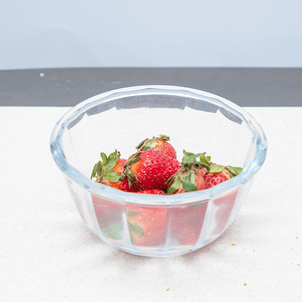 3pcs Round Lined Glass Food Storage Bowl Set - HomeHatchpk